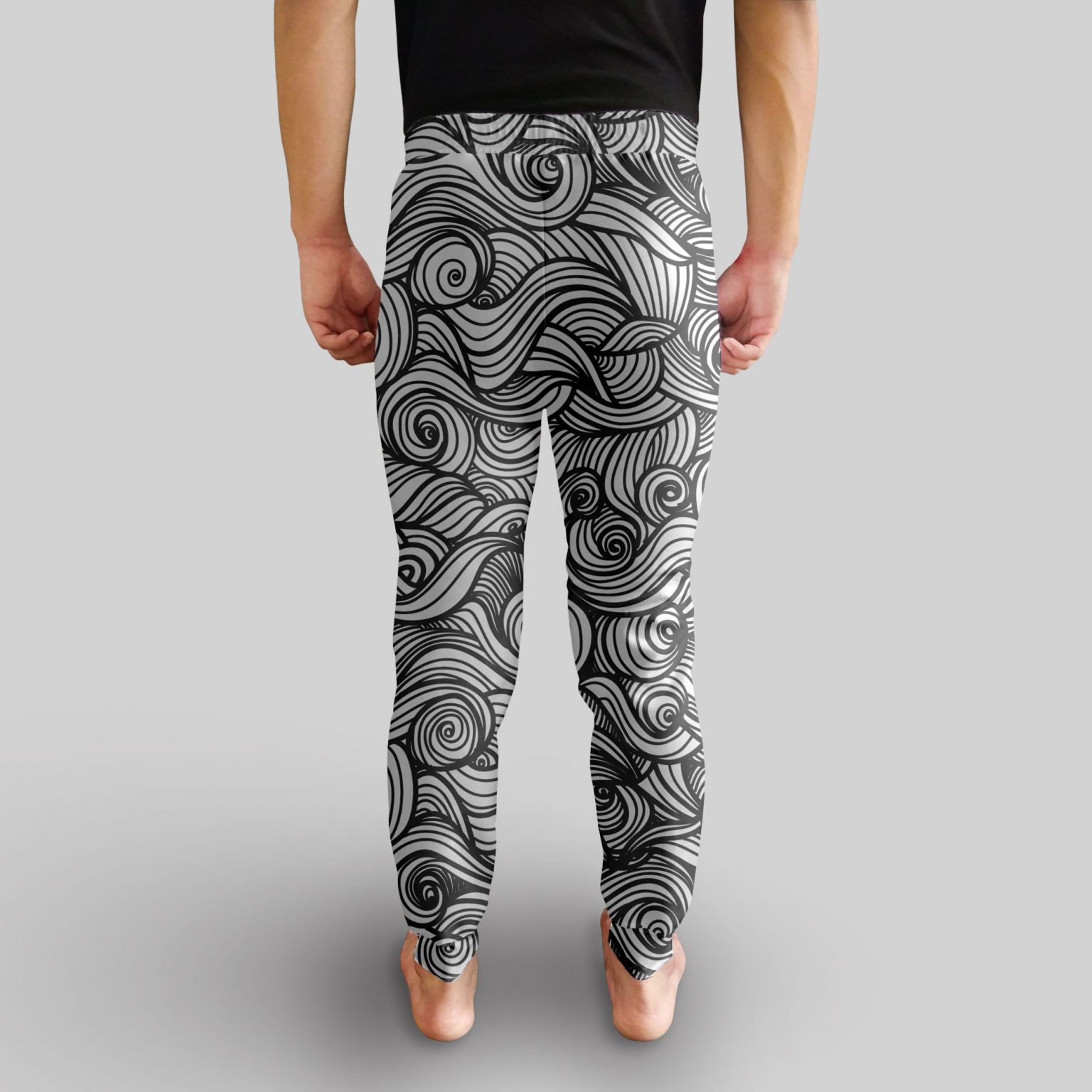 high rib joggers