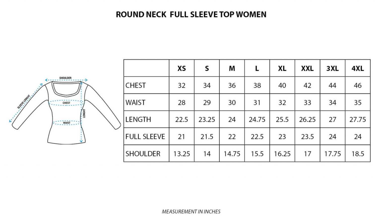 Size Charts – Vendorboat